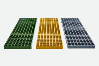 GRP Waffle Boards 996 x 310 x 38mm Sq Grip Top Yellow (Sold in Pairs