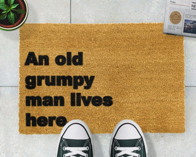 Grumpy Man Lives Here Doormat - Regular 60x40cm - 4