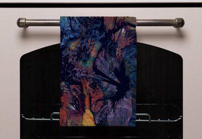 Grunge Flower Print (Kitchen Towel)