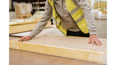 GRWNwarm - Hemp Based Building Insulation Pallet (L)1200mm (W)440mm (T)80mm (Covers 31.68m2)