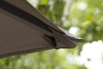GSD 3m x 4m Large Grey Lilly Gazebo with Side Curtains - 5