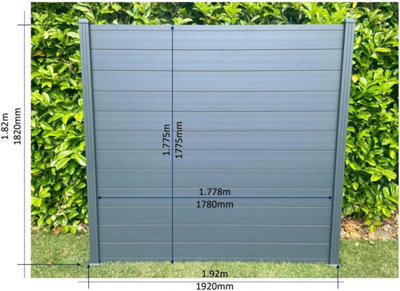 GSD Aluminium Heavy-Duty Fencing/Screening System Starter Kit in Black - 4