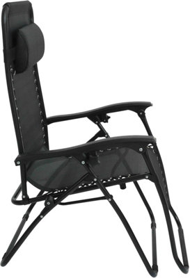 GSD Black Zero Gravity Outdoor Relaxer Chair - 4
