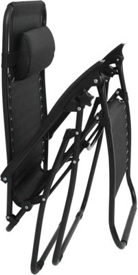 GSD Black Zero Gravity Outdoor Relaxer Chair - 5