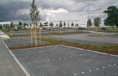 GSD Recycled Plastic Gravel/Grass Grid Paver Path Base Mat 1 x 0.25 sqm - 4