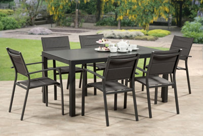 GSD Sydney 6 Seat Aluminum Dining Set