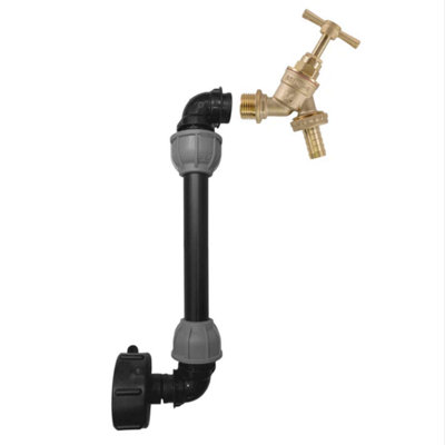GTBIB12BRASS001 IBC 25cm Riser Tap Connection Kit