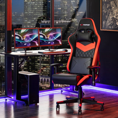 GTForce Evo Sr Reclining Sports Racing Gaming Office Desk Pc Car Faux ...