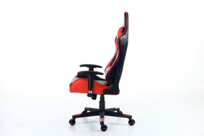 GTForce Pro FX Reclining Sports Racing Gaming Office Desk Pc Car Faux Leather Chair (Red)