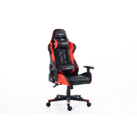 GTForce Pro GT Reclining Sports Racing Gaming Office Desk Pc Car Faux Leather Chair (Red)