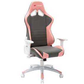 GTForce Pro RS Reclining Sports Racing Gaming Office Desk Pc Car Faux Leather Chair (Pink)