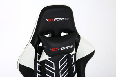 Gtforce pro gt reclining sports racing gaming discount office desk pc car faux leather chair