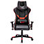 GTFORCE PRO V8 RECLINING SPORTS RACING GAMING OFFICE SWIVEL DESK PC CAR FAUX LEATHER CHAIR (Red)