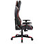 GTFORCE PRO V8 RECLINING SPORTS RACING GAMING OFFICE SWIVEL DESK PC CAR FAUX LEATHER CHAIR (Red)