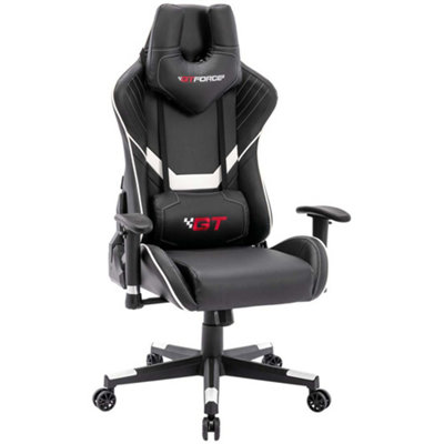 GTForce Pro V8 Reclining Sports Racing Gaming Office Swivel Desk Pc Car ...