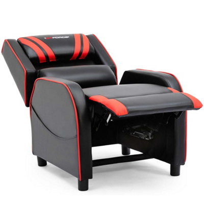 GTForce Ranger S Faux Leather Gaming Recliner Armchair Sofa Reclining Cinema Chair (Red)