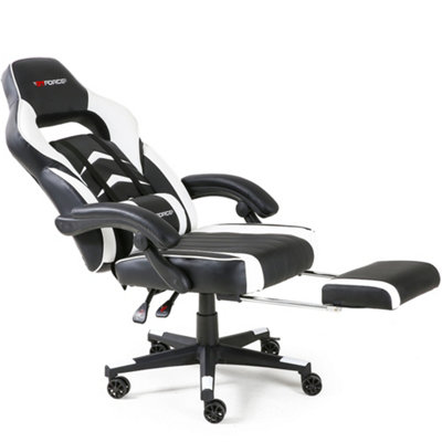 Gt force gaming 2025 chair black and white