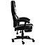 GTFORCE TURBO RECLINING SPORTS RACING GAMING OFFICE DESK PC CAR FAUX LEATHER CHAIR (White)