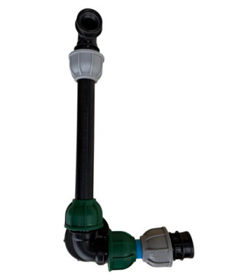 GTLEVER-ZINC34Q001 IBC 25cm Riser Tap Connection Kit with Side Tap