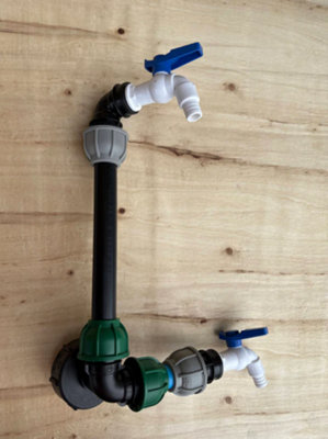 GTM3412PVC-001 IBC 25cm Riser Tap Connection Kit with Side Tap