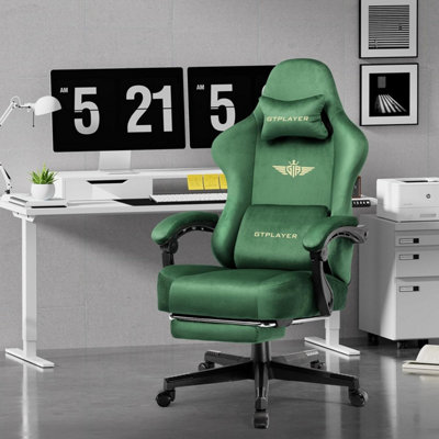 GTPLAYER Fabric Gaming Chair, Ergonomic Height Adjustable Computer ...