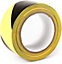 GTSE Adhesive Hazard Tape Black and Yellow, 50mm (2") x 33m, 3 Rolls