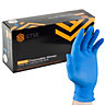 GTSE Blue Nitrile Disposable Gloves, Latex & Powder Free, Size Large, Box of 100