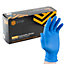 GTSE Blue Nitrile Disposable Gloves, Latex & Powder Free, Size Small, Box of 100