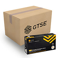 GTSE Extra Large Disposible Vinyl Gloves, Black Full Box of 1000