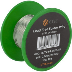 GTSE Lead Free Solder Wire 0.8mm/21 SWG 50g