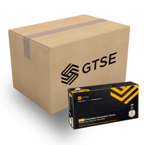GTSE Small Disposible Vinyl Gloves, Black Full Box of 1000