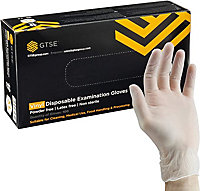 GTSE Small Disposible Vinyl Gloves, Clear Pack of 100