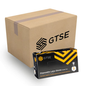 GTSE Small Powder Free Latex Gloves, White Full Box of 1000