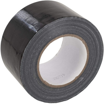 GTSE Waterproof Adhesive Wide Duct Tape Black 75mm (3") x 50m DIY at B&Q