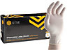 GTSE White Latex Disposable Gloves, Lightly Powdered, Size Large, Box of 100