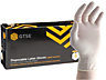GTSE White Latex Disposable Gloves, Lightly Powdered, Size Small, Box of 100