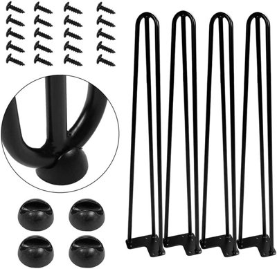 GTV ARTO Hairpin 304mm 3 Bar Furniture Hair Pin Leg 12mm Diameter - 3