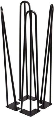 GTV ARTO Hairpin 304mm 3 Bar Furniture Hair Pin Leg 12mm Diameter - 4