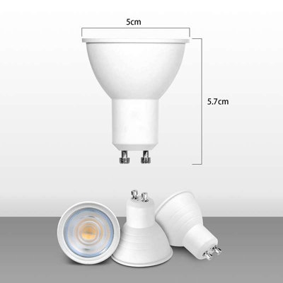 GU10 5W LED Spotlight Bulb 3000K Warm White 550lm Dimmable Energy ...