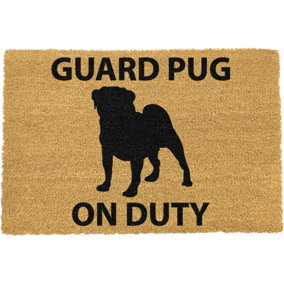 Guard Pug doormat - Regular 60x40cm