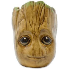 Guardians Of The Galaxy 3D Groot Mug Brown (One Size)