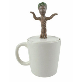 Guardians Of The Galaxy Dancing Baby Groot Mug White/Brown (One Size)
