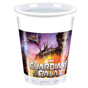 Guardians Of The Galaxy Plastic 200ml Party Cup (Pack of 8) Multicoloured (One Size)