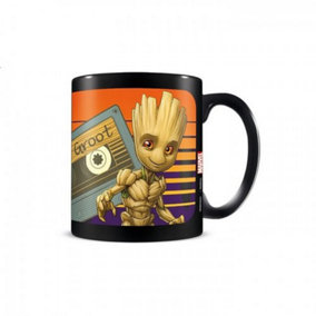 Guardians Of The Galaxy Sunset Groot Mug Black (One Size)