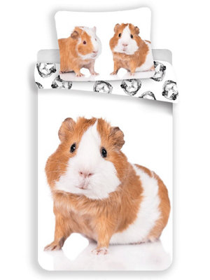 Guinea Pig 100 Cotton Single Duvet Cover and Pillowcase Set European Size DIY at B Q