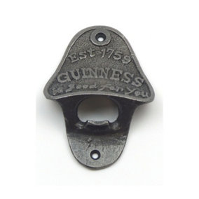 Guinness Wall Mounted Bottle Opener (Approx 110mm x 75mm)