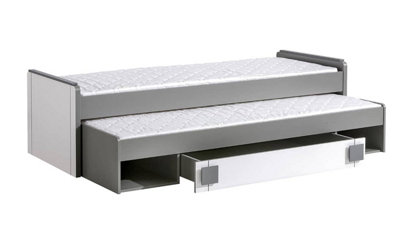 Gumi G16 Bed with Trundle - Efficient Sleep & Storage Solution, H860mm W2070mm D625mm