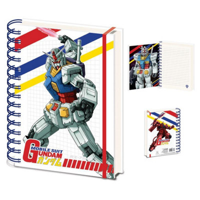 Gundam Colour Cut Away A5 Wirebound Notebook Multicoloured (One Size)