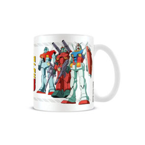 Gundam Line Up Mug White/Red/Blue (One Size)