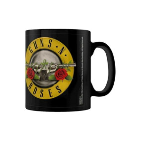 Guns N Roses Bullet Logo Mug Black/Gold/Grey (10.5cm x 12cm x 8.7cm)